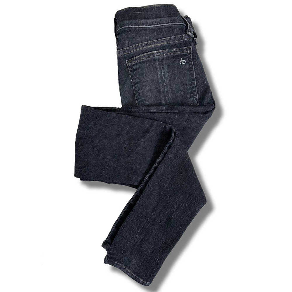 RAG & BONE Black Rae Mid Rise Classic Skinny Jeans Size 23